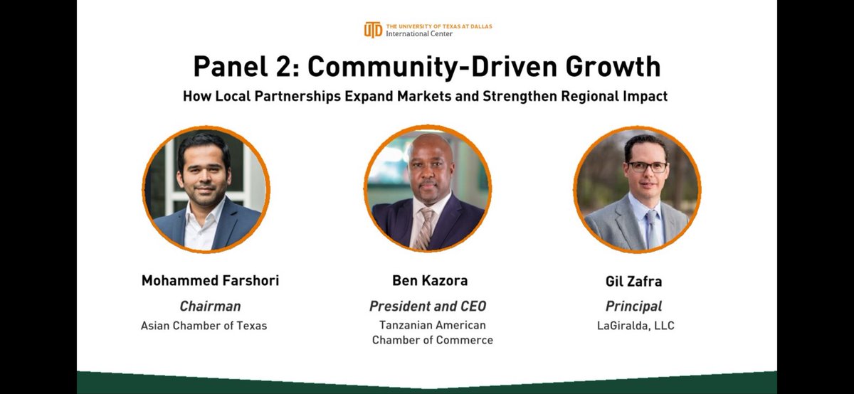 gzafra's tweet photo. I’m truly honored and delighted by the kind invitation to participate as a panelist at the upcoming #UTDallas #GlobalCommunityBreakfast Briefing on March 27.

I look forward to joining the Community-Driven Growth #panel and engaging with outstanding Comet ☄️ fellows. https://t.co/w2mlek82ce