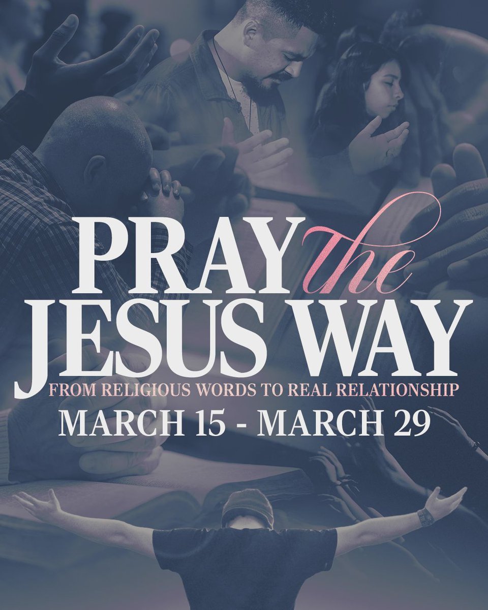 ZarephathCC's tweet photo. 🙏 New Series 🙏

The disciples asked, “Teach us to pray.” So Jesus did.

In Matthew 6, He reshapes prayer, not just the words, but the posture, priority, and practice.

From performance driven religion to relational, trusting, God centered prayer.

It starts this week! https://t.co/4S7P4sGLyS