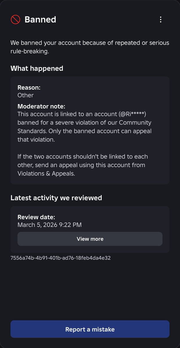Auzxtinn's tweet photo. @Roblox hi,I got banned on March 5th because of a ban wave I believe.however since my brother ALSO got banned which means I got an extra violation,I was wondering if I could be unbanned,thanks!
my username is fusionpro165 https://t.co/j69akeQNvg