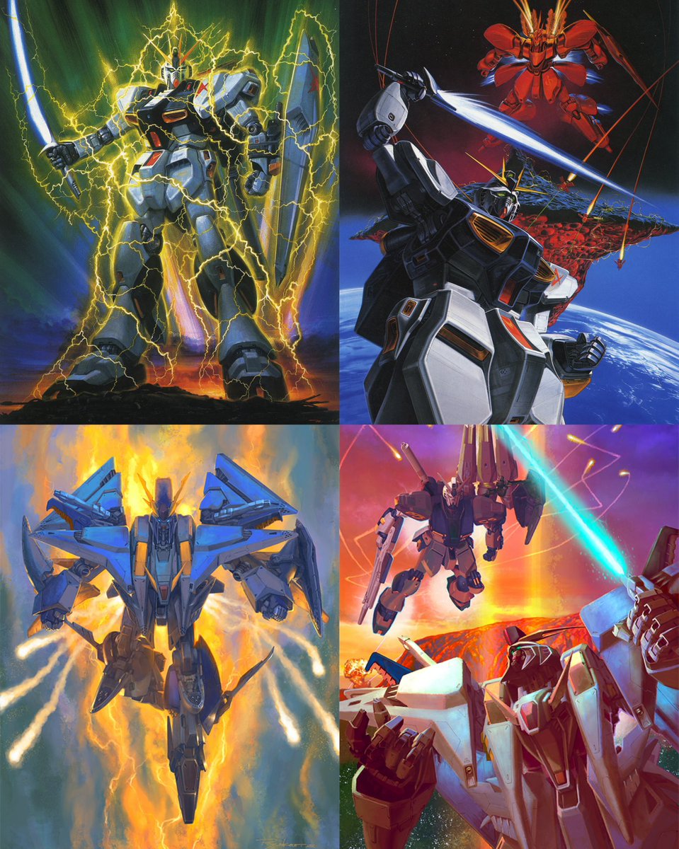 gundam_news105's tweet photo. “Ah… We cannot escape this Möbius loop”

——
Mobile Suit Gundam: Char’s Counterattack illustrations by Noriyoshi Ohrai and Mamoru Ito. 

Mobile Suit Gundam: Hathaway’s Flash illustrations by Ryukow Masuo https://t.co/sOgXNFFMfp