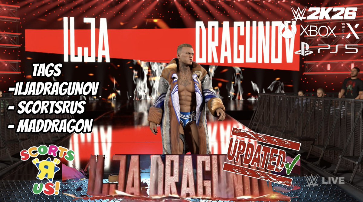 ScortsRus's tweet photo. NEW UPLOAD!
Next Gen Upload! 

Ilja Dragunov '26

Alt Attire

TAGS
- iljadragunov
- scortsrus
- maddragon

@HaangEmHiigh @WhatsTheStatus @MyNamesDEADMAN @Bhangra94877286 @ReyFalcon569 @SoyElRuu @SniperBMT2K @ChecXmate_FGC @PAC_Creates @UNBESIEGBAR_ZAR @Smacktalks https://t.co/yDvttpvWUx