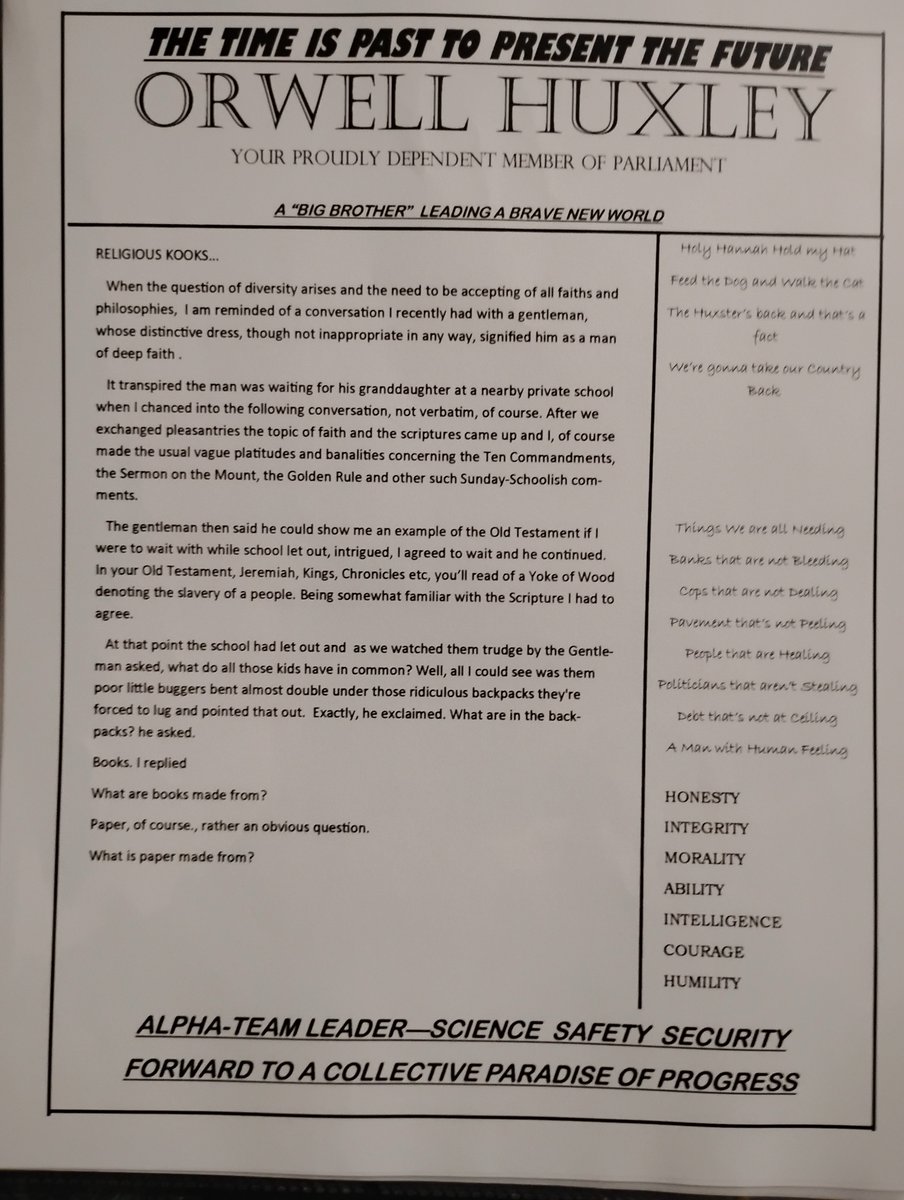 the real Orwell Huxley tweet media