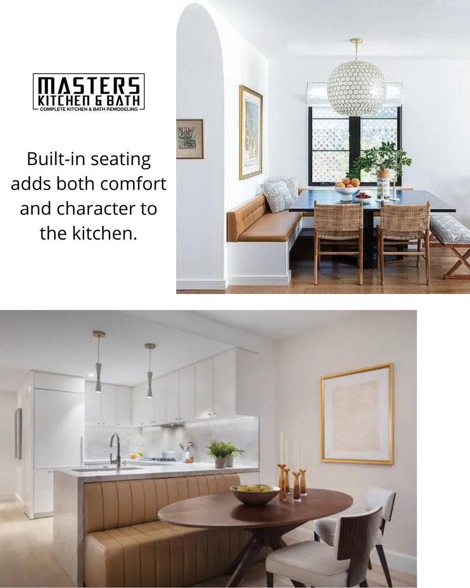 Masters_K_Bath's tweet photo. Built-in seating brings a sense of permanence and comfort to a kitchen. Unlike movable chairs or stools, a thoughtfully designed bench or banquette becomes part of the architecture, shaping how the space is used and experienced every day.
https://t.co/6pk8SMXP84 #kitchenreno https://t.co/x4nyGjvLx9