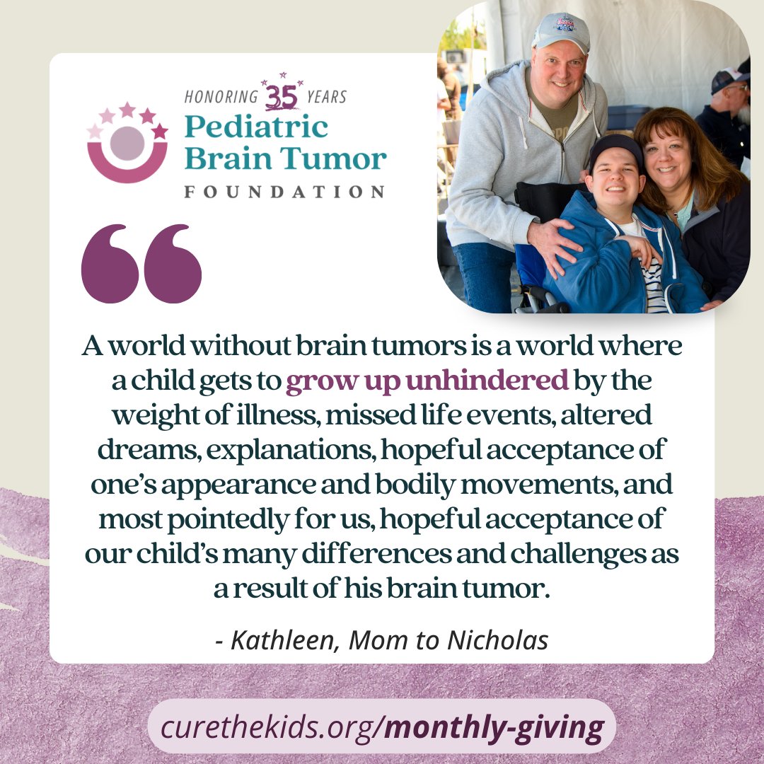 Pediatric Brain Tumor Foundation tweet media