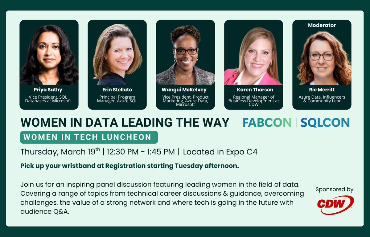 The Microsoft Fabric & SQL Community Conferences tweet media