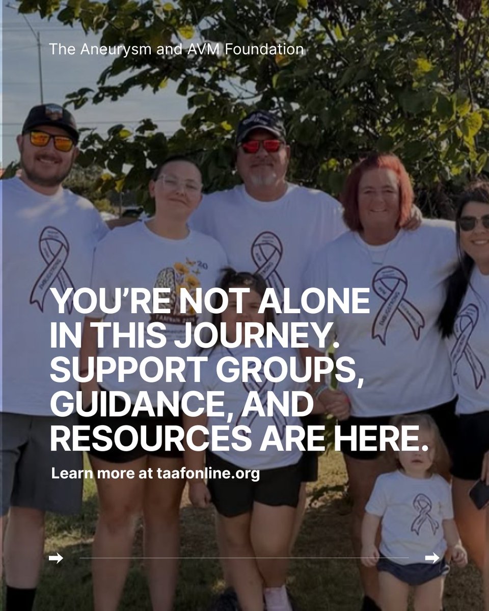 The Aneurysm and AVM Foundation (TAAF) tweet media