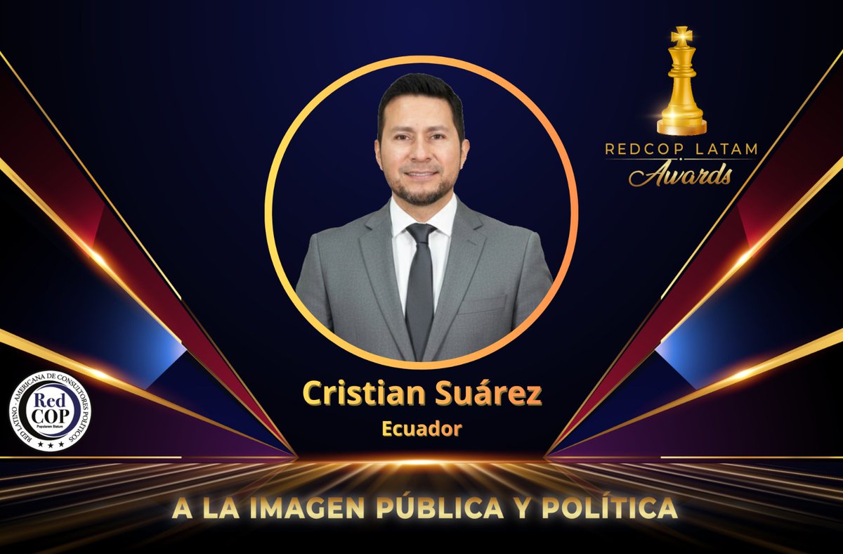El Dr. Cristian Suárez, en calidad de Alcalde de Naranjito, nominado en los #redcopawards2026 en las categorías: Gestor público con mayor valor social; Gobiernos locales en gestión de marca ciudad. #nominaciones 
redcopawards.com