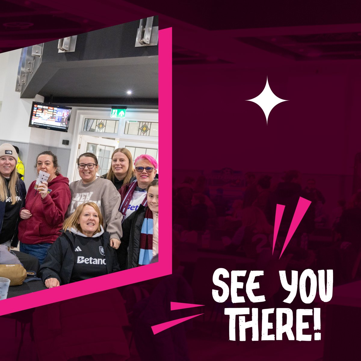 AVWFCOfficial's tweet photo. Pre-match entertainment you don't want to miss 🤩

Head to the Lower Grounds before kick-off on Sunday for a Jill Scott and Karen Carney's LIVE podcast show 🎙️⤵️