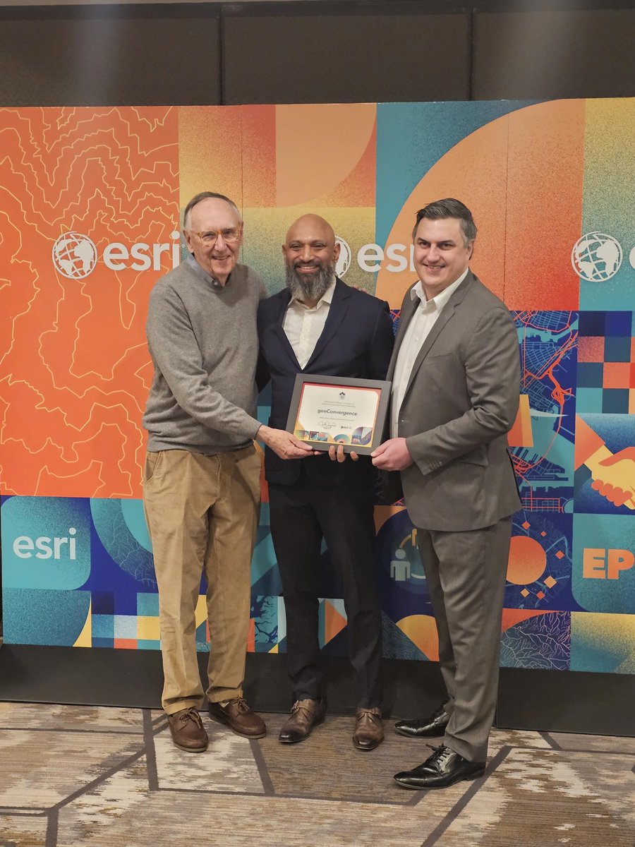 geoConvergence's tweet photo. We just announced our Esri Cornerstone Partner recognition — 20 years of commitment to the Esri Partner Network. This belongs to every member of our team. Help us amplify it.

https://t.co/BGjASRXKhw

#Esri #CornerstonePartner #GIS #geoConvergence #EPC2026 https://t.co/nmSOCZ2Iu8