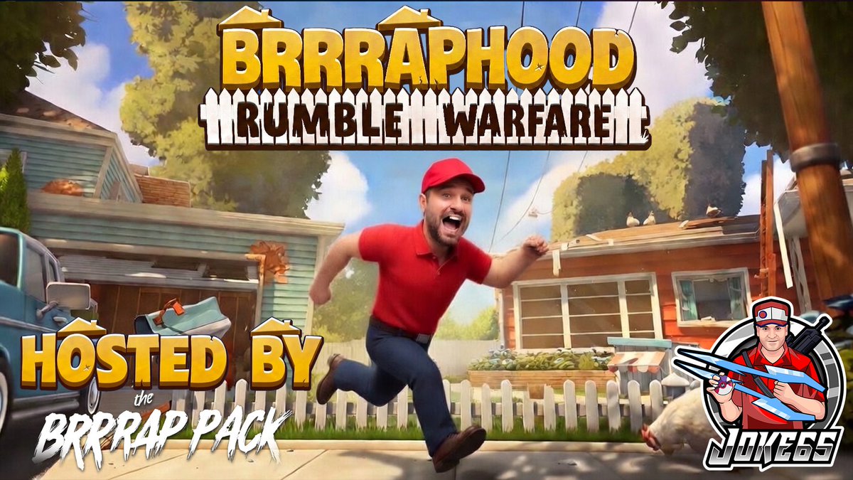 Joke65_'s tweet image. BRRRAPHOOD: #RUMBLE WARFARE IS #LIVE!

It's a #NeighborsSuburbanWarfare with over 30 @GamingOnRumble creators!

Hosted by The @BrrrapPack:
@Fragniac
@sgt_wilky
@ZWOGsOfficial
@GrimmHollywood

Including:
@MidnightiTMS
@LadyMidnightITM
@TheAnvilight
@cassaiyan
@BeausgayRadioSt