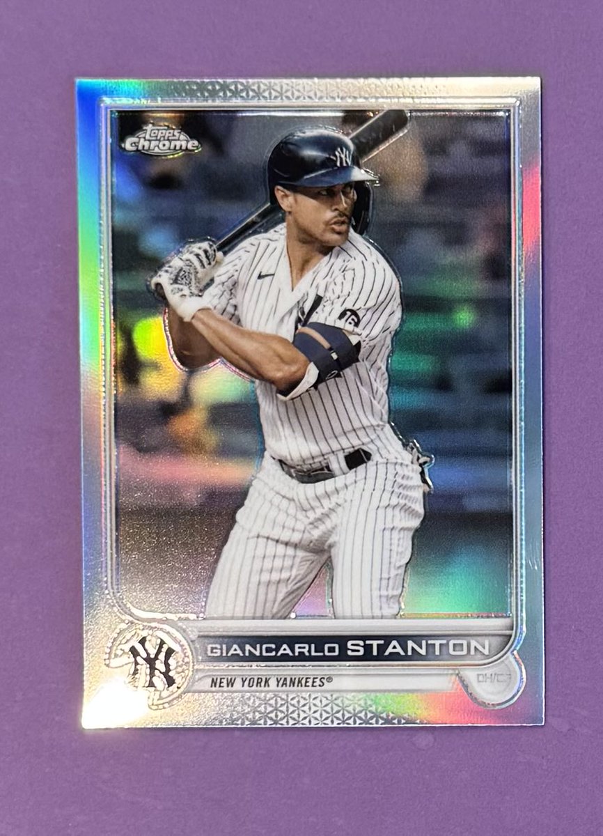 benzinno27's tweet image. Check out Topps 2022 Chrome Giancarlo Stanton New York Yankees Refractor Card #139 ebay.us/m/iEZaSp #eBay via @eBay #toppschrome #refractor #MLB #SpringTraining  #yankees @Yankees