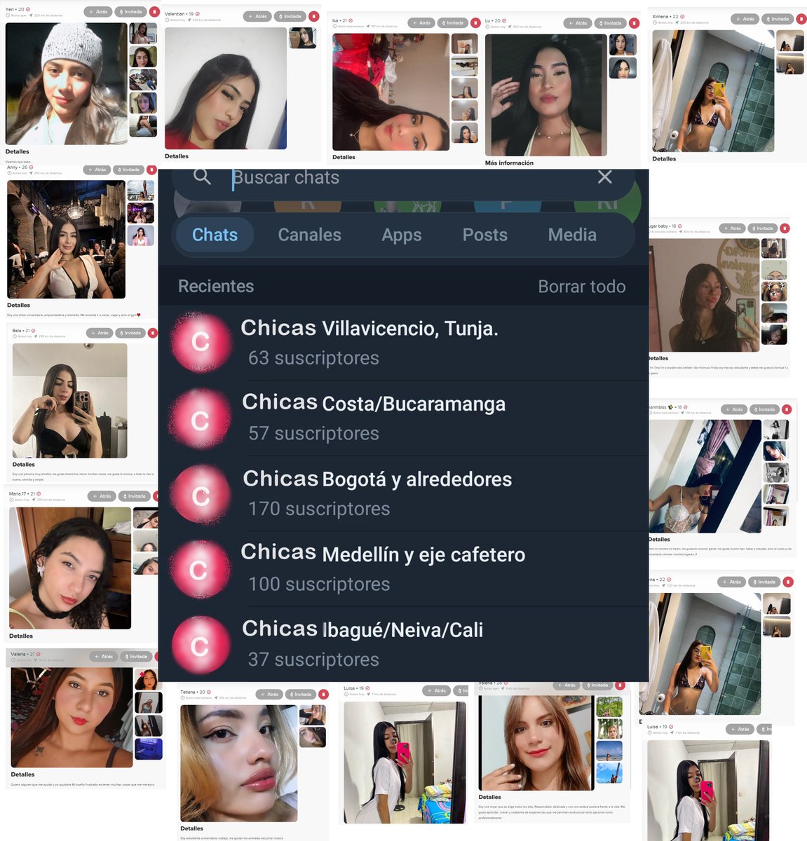 Quieres hacer parte de la mayor confraternidad de "puteros" de Colombia?      
Hablanos para vincularte t.me/catadordeprepas     

MÁS DE 1000 CONTACTOS DE CHICAS
Bogotá, Medellín, Tunja, Ibagué, Villavicencio,Costa, Cali 
Además Grupo de interacción con chicas 
Reseñas y más