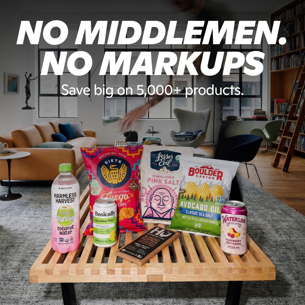gopuff's tweet photo. We deliver directly from our own warehouses, which means faster delivery and lower prices for you. 50% off your first order with code WELCOME.