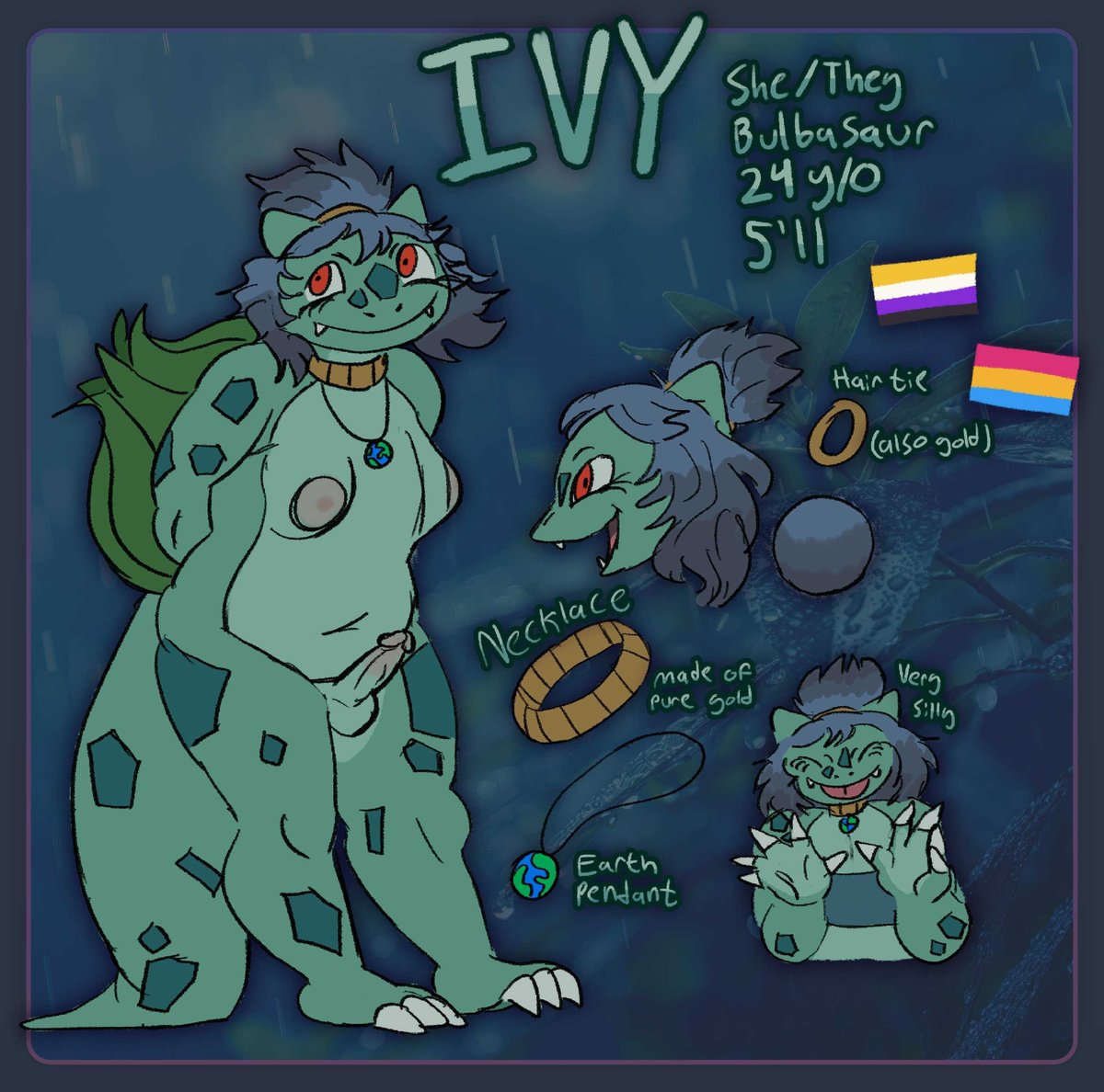 all this Bulbasaur gyaru girl talk lately and she's right here lol