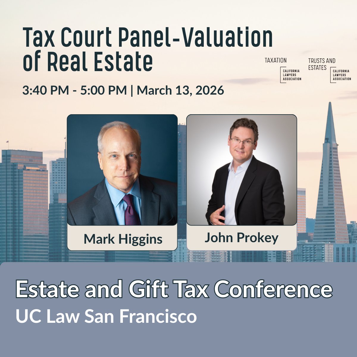 How defensible are your real estate valuations?

Tax Court Panel: Valuation of Real Estate
🕒 March 13 | 3:40 PM - 5:00 PM

✔ Full conference registration available
✔ One-day passes available

Register now: calawyers.org/2026-estate-gi…