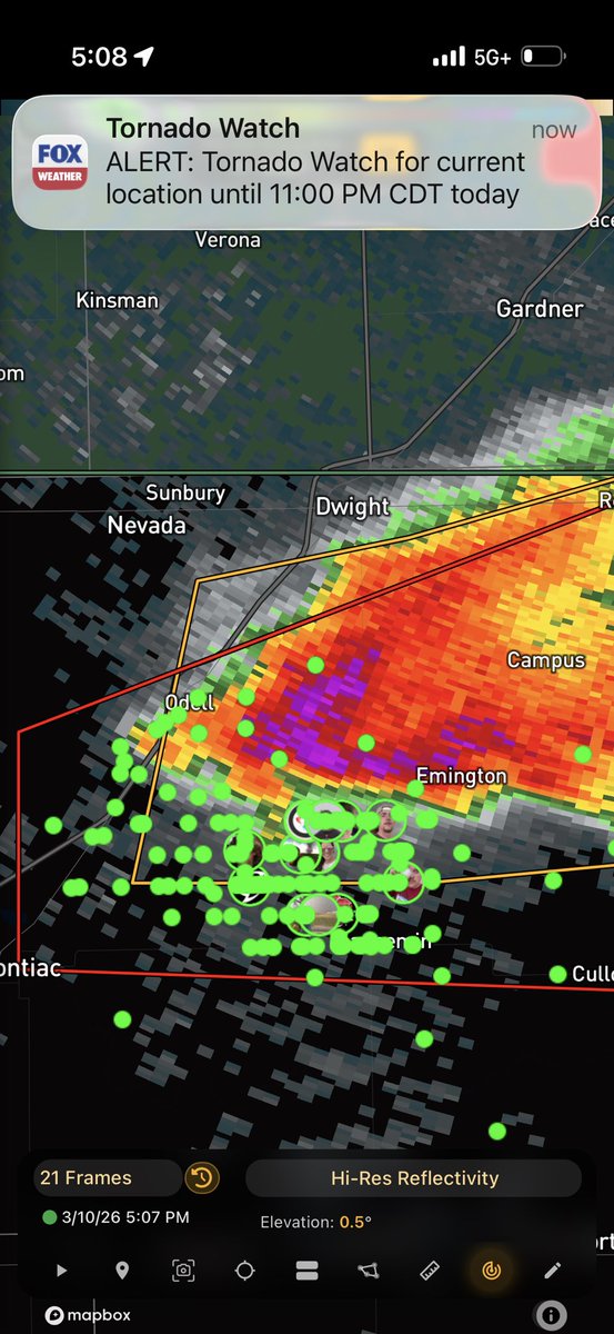 rustyarcher79's tweet photo. All o ask is for each one of you all to be careful and watch out for others. This looks like an April chase but it’s only march https://t.co/bbqHFcYd17
