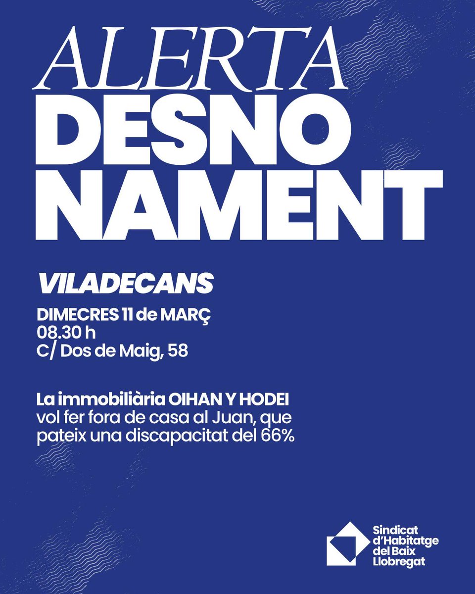 Sindicat d'Habitatge Baix Llobregat tweet media