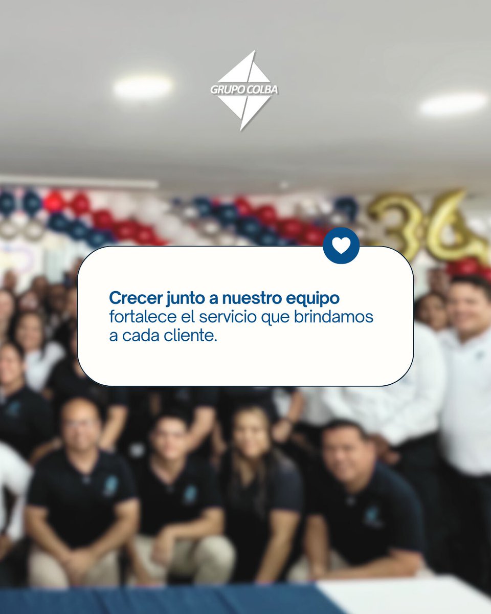 grupocolba's tweet photo. En Grupo Colba creemos en el desarrollo de nuestro equipo, con oportunidades reales de crecimiento, acompañamiento y un entorno que valora el talento humano.

Crecer juntos fortalece el servicio que brindamos cada día. 💙

#GrupoColba #TalentoHumano #PasiónPorElServicio https://t.co/NQFLHcH6aM