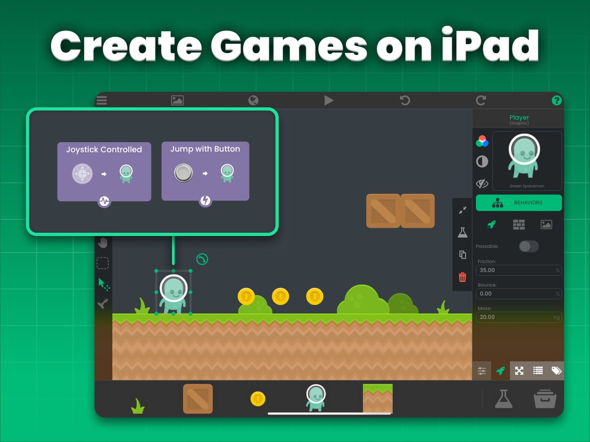 Make Games on iPad tweet media