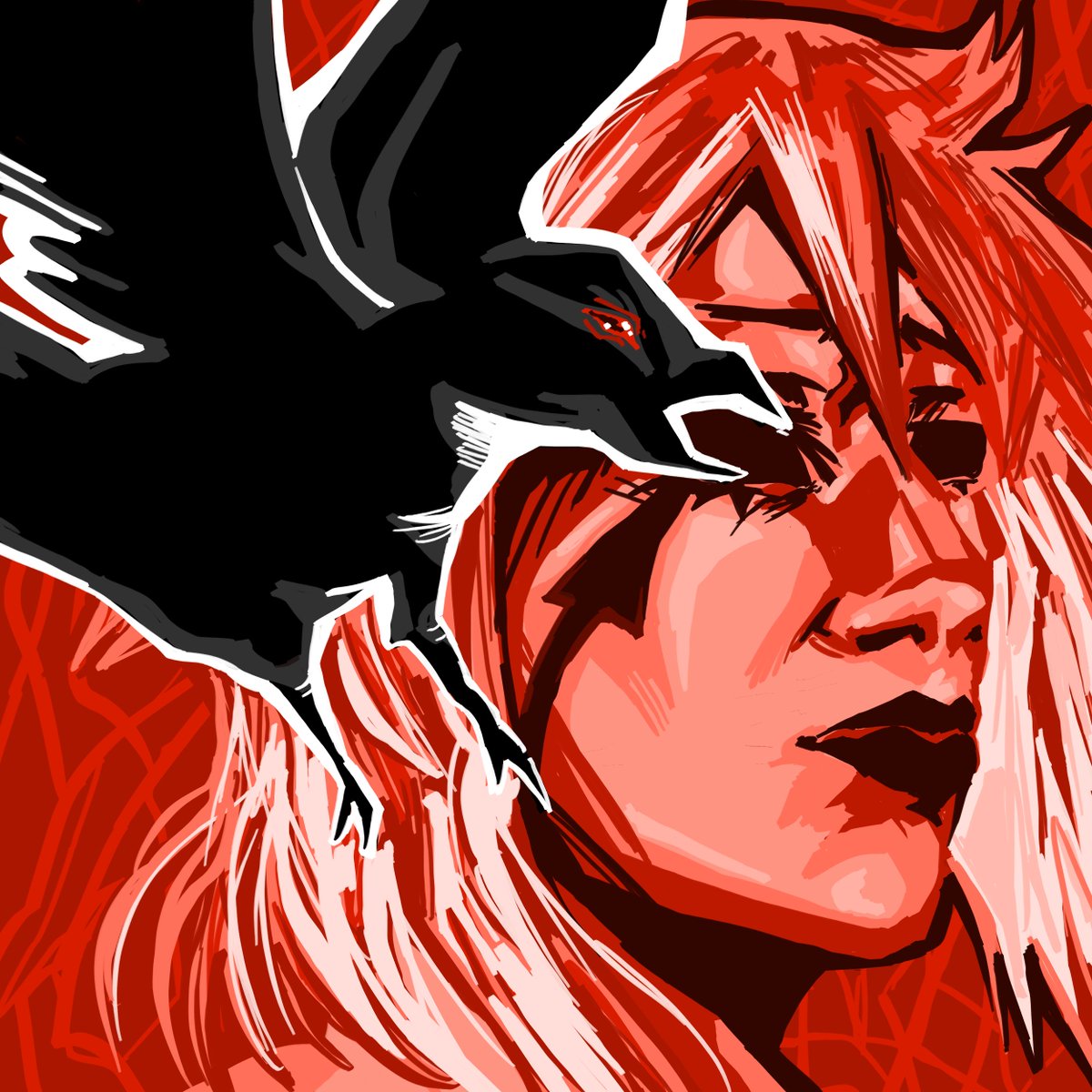 Meiddraw's tweet photo. corvo e tals https://t.co/sRqWaMv4M5