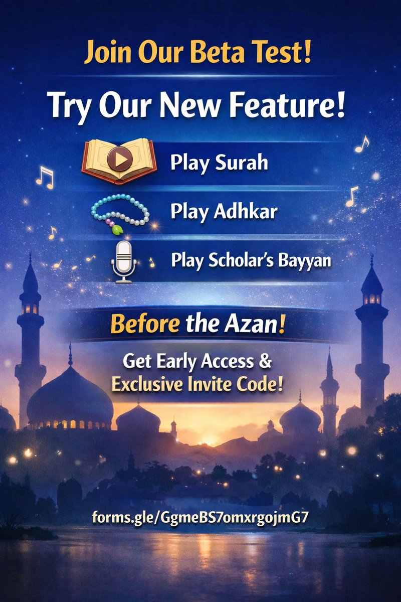 Automated Athan For Google & Alexa Speaker's tweet media