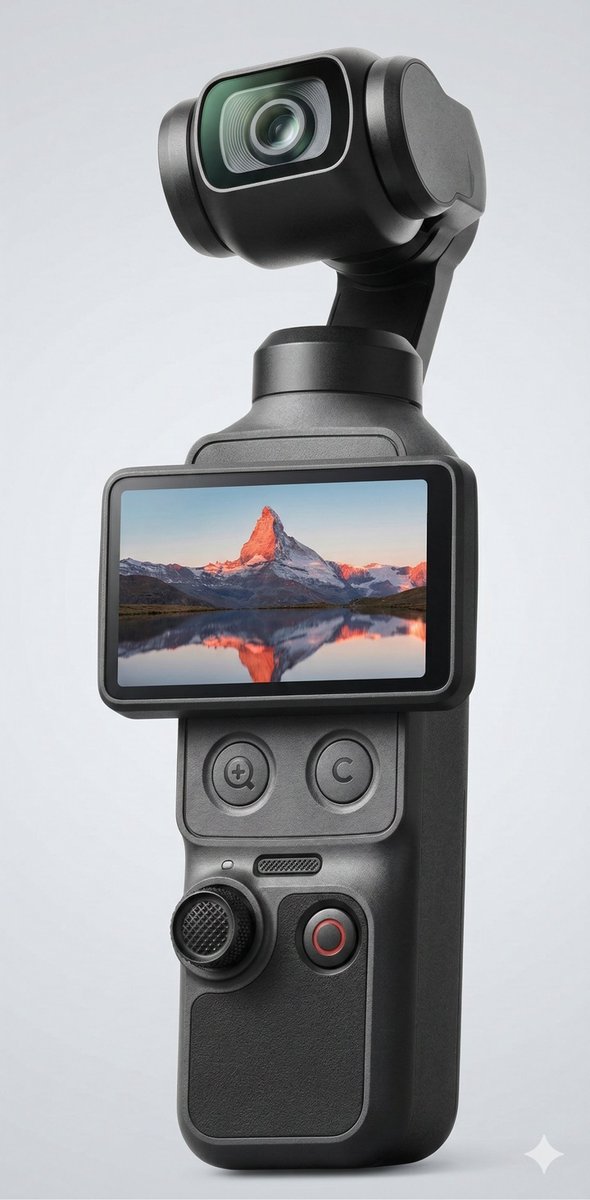 Henüz resmi olarak duyurulmadı ama teknoloji kulisleri kaynıyor. Görüntülere bakılırsa DJI Osmo Pocket 4, 26 Mart’ta sahneye çıkabilir.

Paylaştığım görsel yapay zekâ ile oluşturuldu. Büyük ihtimalle tasarım buna oldukça yakın olacak. İlk bakışta göze çarpan fark: iki yeni
