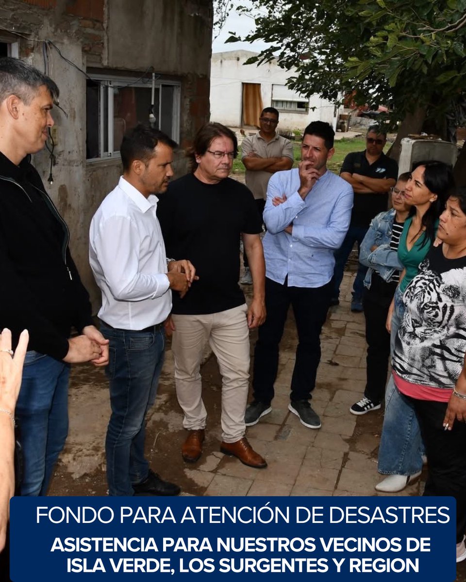 hapasserini's tweet photo. A menos de 20 días del temporal de viento y granizo que afectó al Departamento Marcos Juárez, con epicentro en Isla Verde y Los Surgentes, seguimos acompañando a los vecinos.

Junto al Ministro Marcos Torres y al Secretario Paulo Cassinerio, recorrimos las zonas afectadas y entregamos aportes del Fondo Permanente de Atención en Catástrofes.

Desde el primer momento, Ministerio de Gobierno, Desarrollo Social y Bio Agroindustria, junto a intendentes y equipos locales, trabajando para acompañar la recuperación.