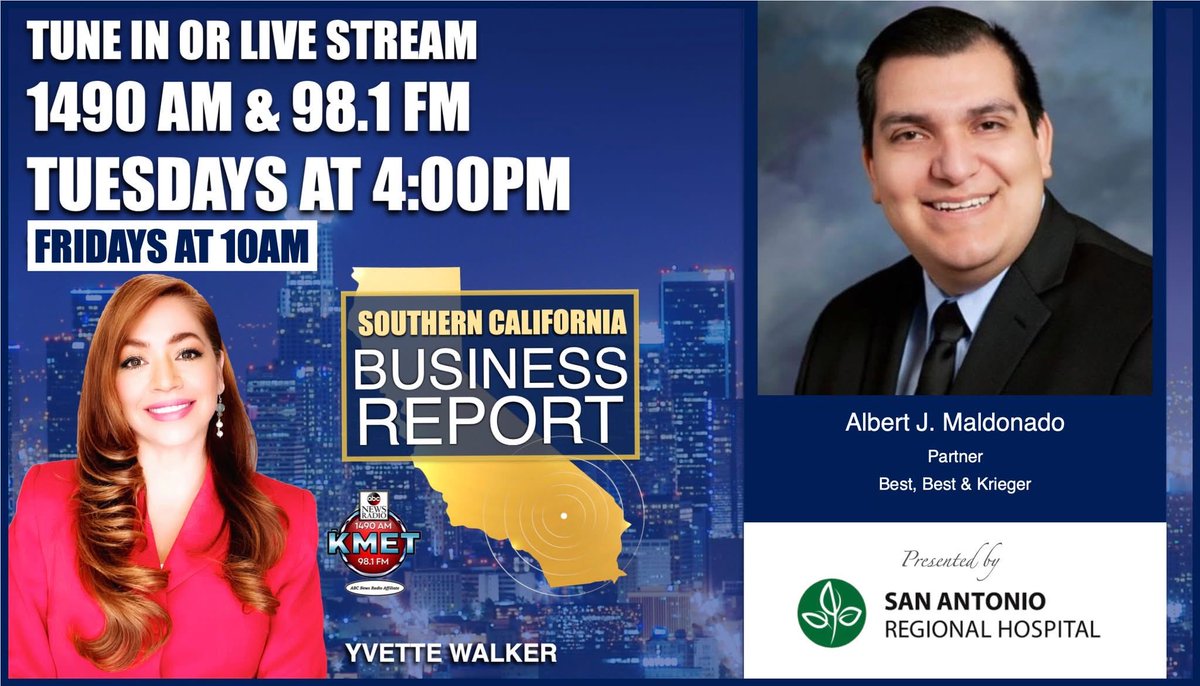 TODAY @ 4pm <a href="/KMETRadio/">KMET1490AM</a> 
&amp; FRIDAY @ 10am
KMETTV: vimeo.com/event/4790975/…

From Alta Loma roots to Harvard and Northwestern, Albert Maldonado's legal journey is grounded in service. As a BBK partner, he champions municipal law, crafts transformative policies, &amp;…
<a href="/ABC/">ABC News</a> <a href="/ABCNetwork/">ABC</a>