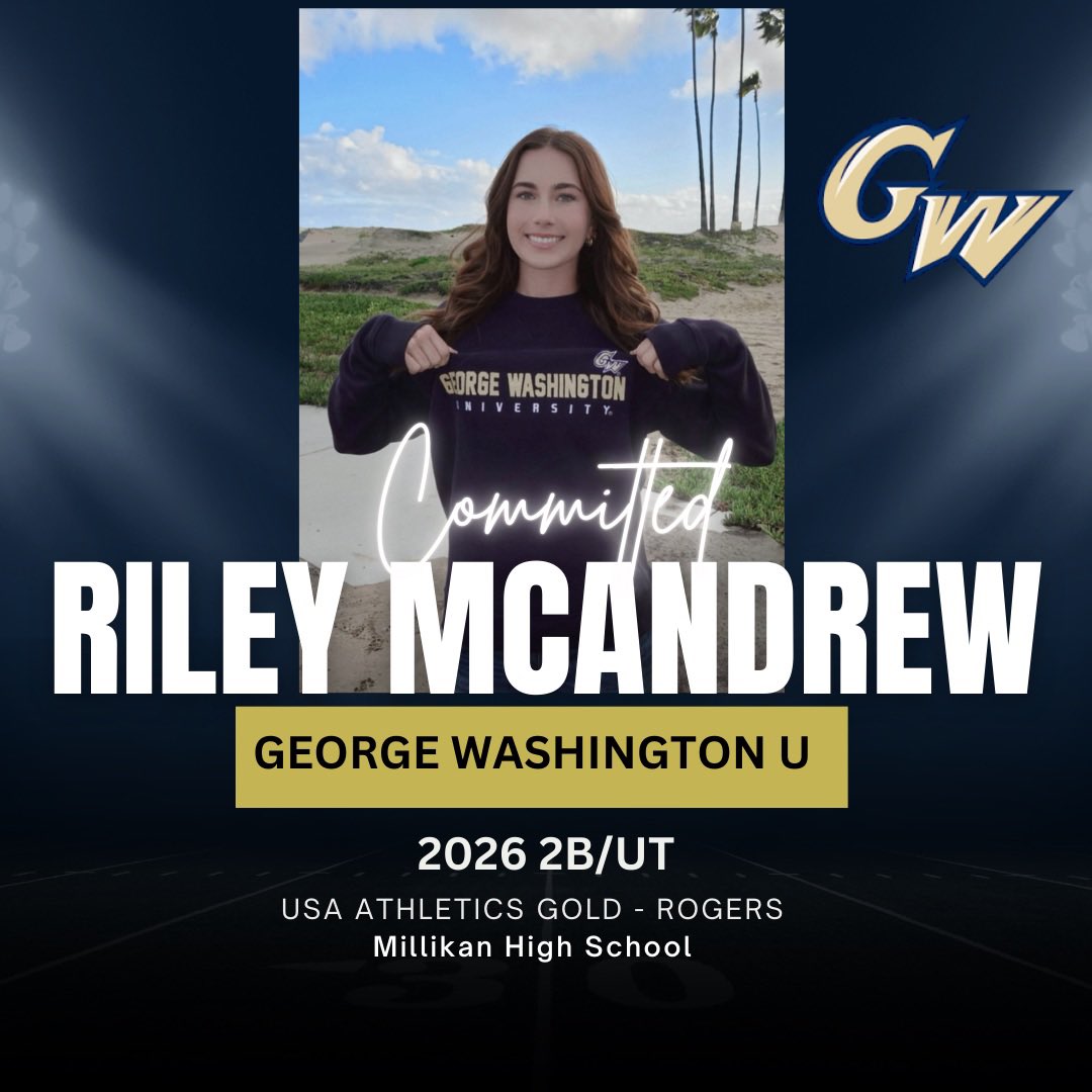 EFP_Solutions's tweet photo. ‼️COMMITMENT ALERT 2026 Riley McAndrew to GW!!! @los_Stuff @IHartFastpitch @ExtraInningSB @LegacyLegendsS1 @TopPreps @SBRRetweets @coastrecruits @upnextrecruits @FromThe815 @softballdown @factsfastpitch @UncommittedUTR @LineDMedia @softballclips @d1fastpitch1 https://t.co/zc2fe9qCDu