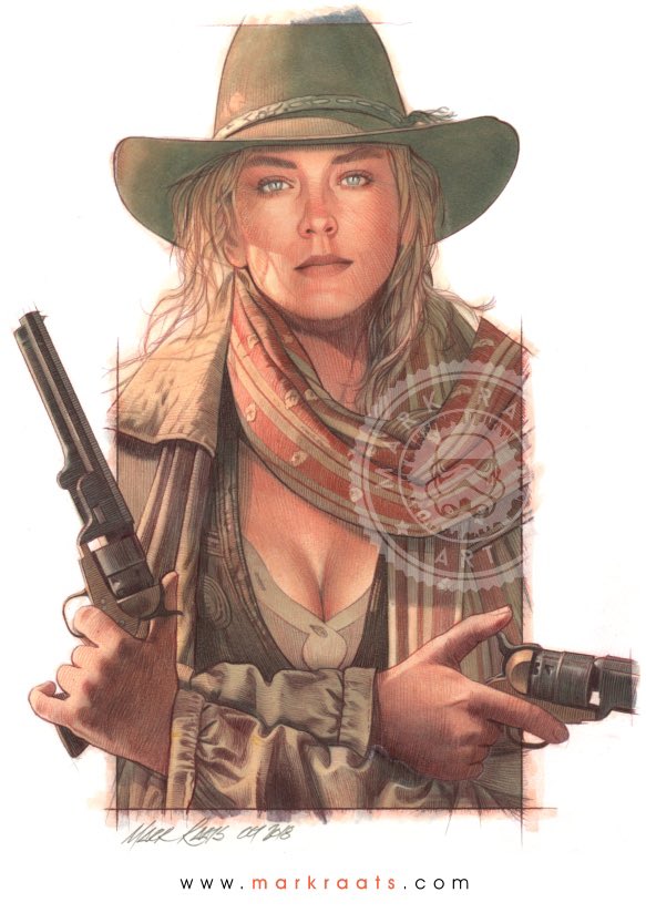 mark_raats's tweet image. Happy Birthday Sharon Stone

In this piece I gave the stunning Sharon cat’s pupils to enhance her menace

#sharonstone #thequickandthedead #traditionalart
#markraats #notdigitalart #artbyhumans #SupportUkraine 
@sharonstone

2018

markraats.com