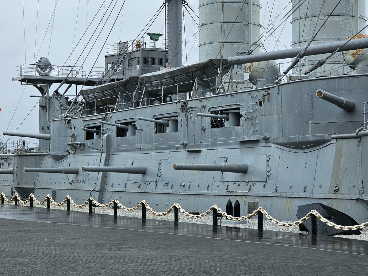 ModernNavy's tweet photo. Visit to IJS MIKASA, Museum Ship and the last surviving pre-dreadnought battleship built in Great Britain, Yokosuka, Japan 2023 @ModernNavy @IJS_MIKASA https://t.co/B4d3062TPs