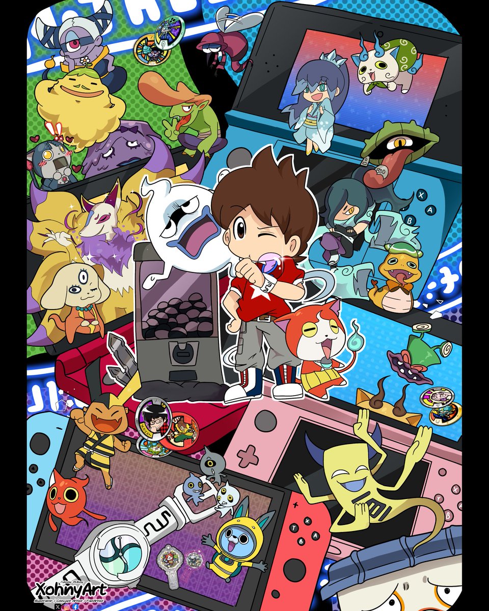 [That must be the work of a yokai! ]
#妖怪ウォッチ #YokaiWatch #fanart