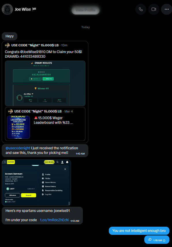 USE CODE ''Night'' 15.000$ LB tweet media