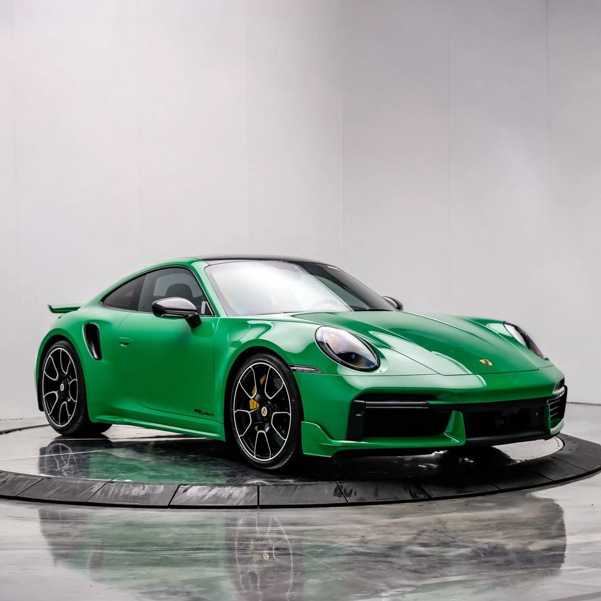 2023 Porsche 911 Turbo S featuring a Python Green color, Exclusive ...