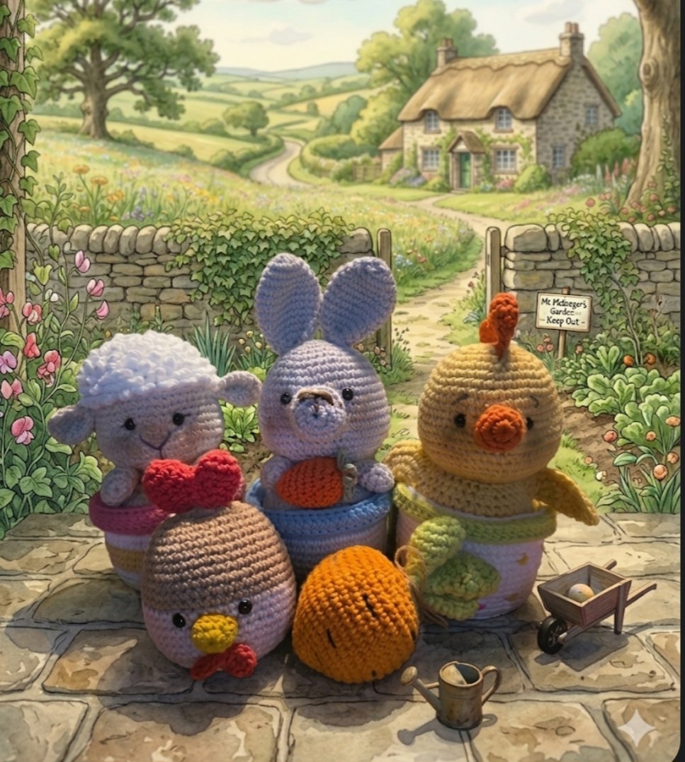 Nuevos modelitos para Pascua! Sí, por eso ando desaparecida....la aguja no me suelta!
Ojalá les gusten y me banquen, los abrazo 🙏🥰🫶🧶❤️