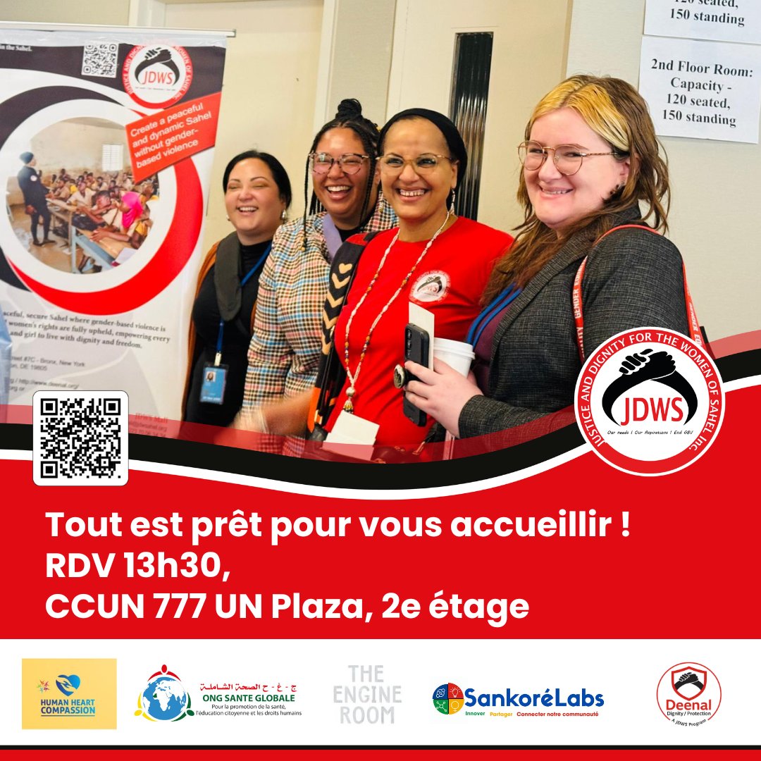 jdwsahel's tweet photo. Ce matin, nous préparons le stand pour vous accueillir.
13h30 — CCUN 777 UN Plaza, 2e etage.
On vous attend !
-----------------------
This morning, we're setting up the booth to welcome you.
1:30 PM — CCUN 777 UN Plaza, 2nd floor.
See you there!
.
.
#CSW70 #ArtisanFair #JDWS https://t.co/nB6wvwPLAa