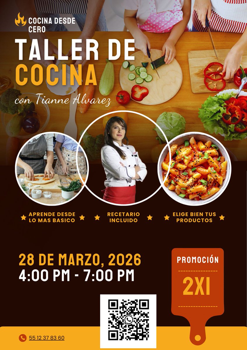 Aprovecha la promo de 2x1 en clase de cocina, aprende y diviertete
