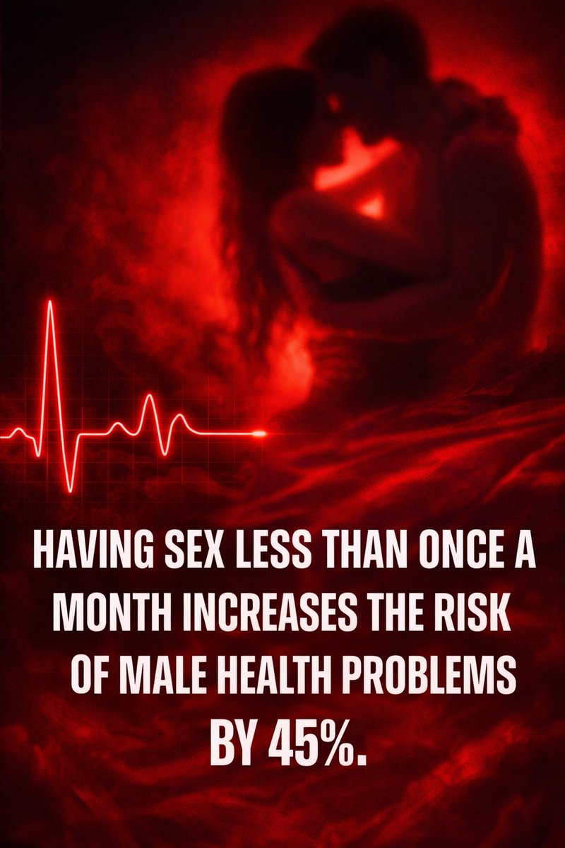 elevatemindhq's tweet photo. A long-running study found men having sex once a month or less had about 45% higher cardiovascular risk than guys doing it weekly. It’s not magic, it’s cardio plus connection, and your heart, stress levels, and health insurance premiums will thank you https://t.co/WmUVFLNHZf