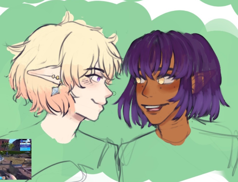 A la mano solo tengo dibujos de los hijos de estos elfos bobitos, la mayoría de mis oc's tienen hijos.