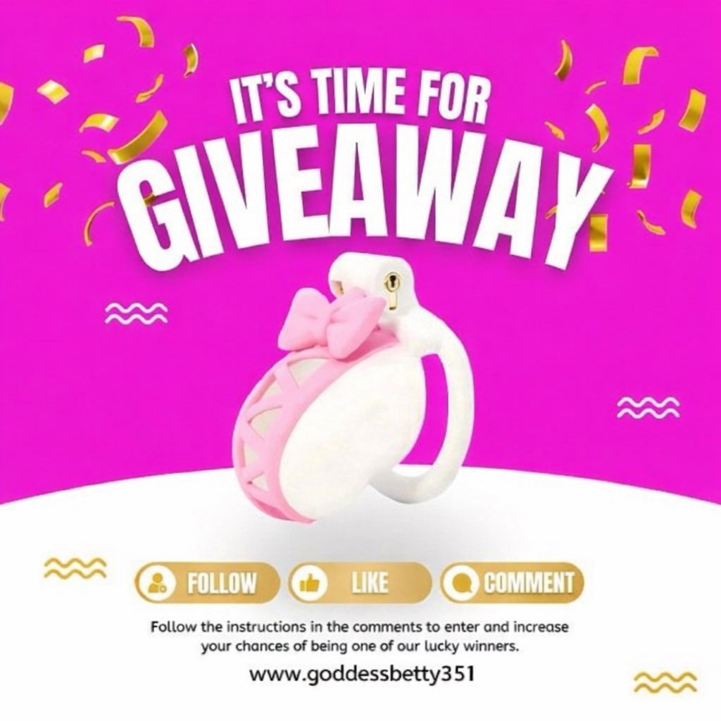 goddessbetty351's tweet photo. New Giveaway! Join the giveaway and win the most cutest sissy necessities. The sissy starter pack is worth more than $300 so make sure you enter fast.
How to enter?
Like this giveaway
Reblog this giveaway
Follow me
Drop your country flag as comment section https://t.co/OLKVpCpMjw