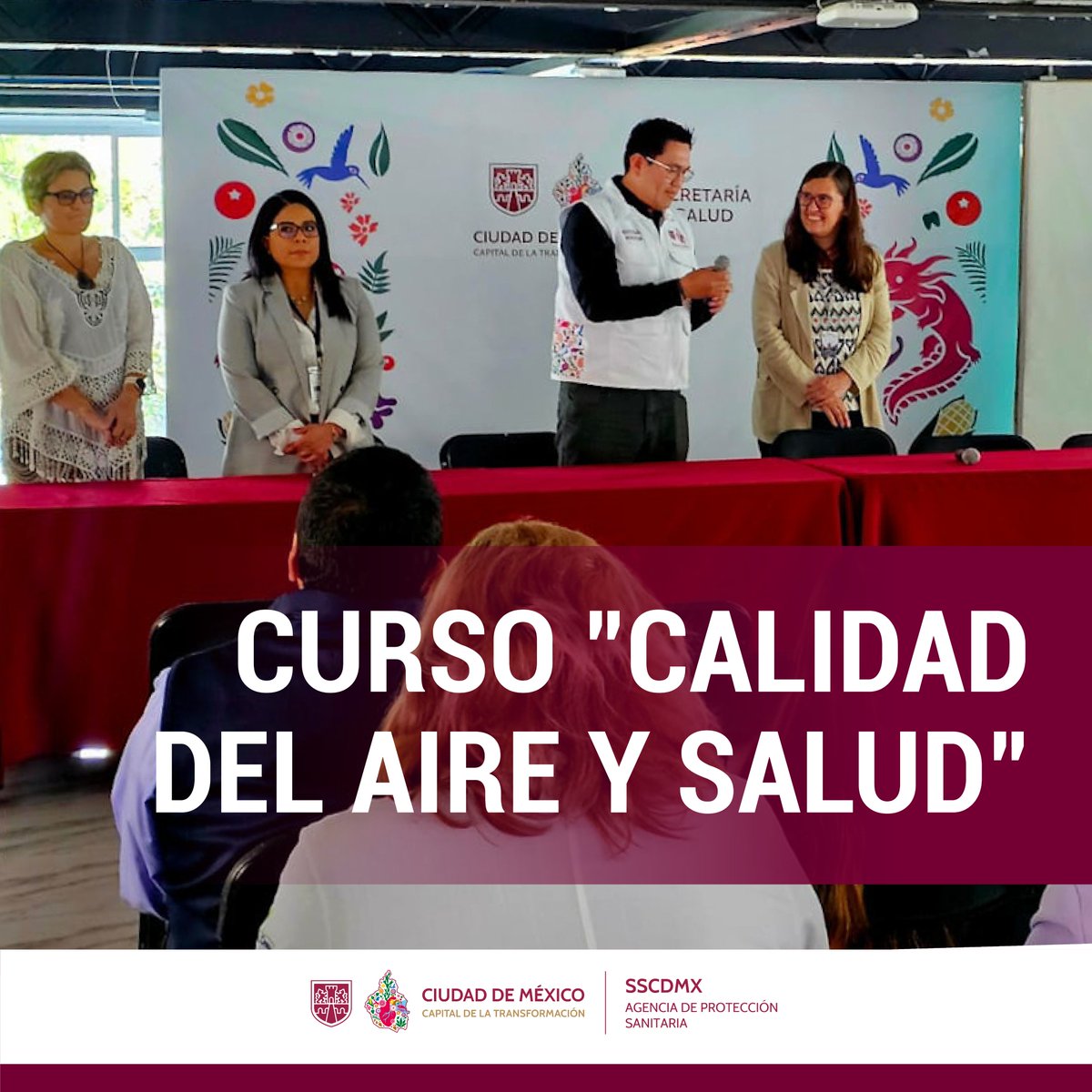 AGSANITARIA's tweet image. Curso "Calidad del #aire y #salud"
¡Trabajo en equipo que da resultados!💪

Personal experto de la Escuela de Salud Pública de México (@SaludPublicaMx) explicó con detalle la relevancia de conocer las condiciones para  tener #aire de calidad y los riesgos de su #contaminación.🍃