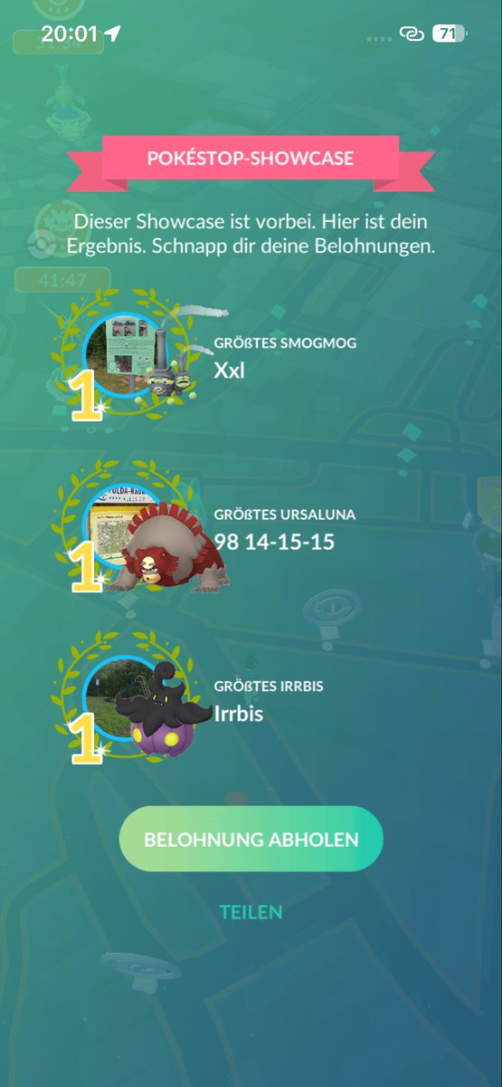 Madmar1976's tweet image. Daily haul✅✌️
3 Shiny Ditto👌2 with BG❤️
57 Ditto catch -25 with BG👍
2nd Shiny Dynamax Bounsweet✌️
#Ditto #PokemonGo