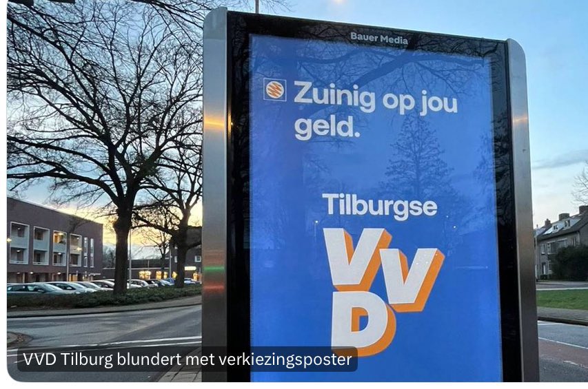 We hebben iets teveel bezuinigt op jou onderweis