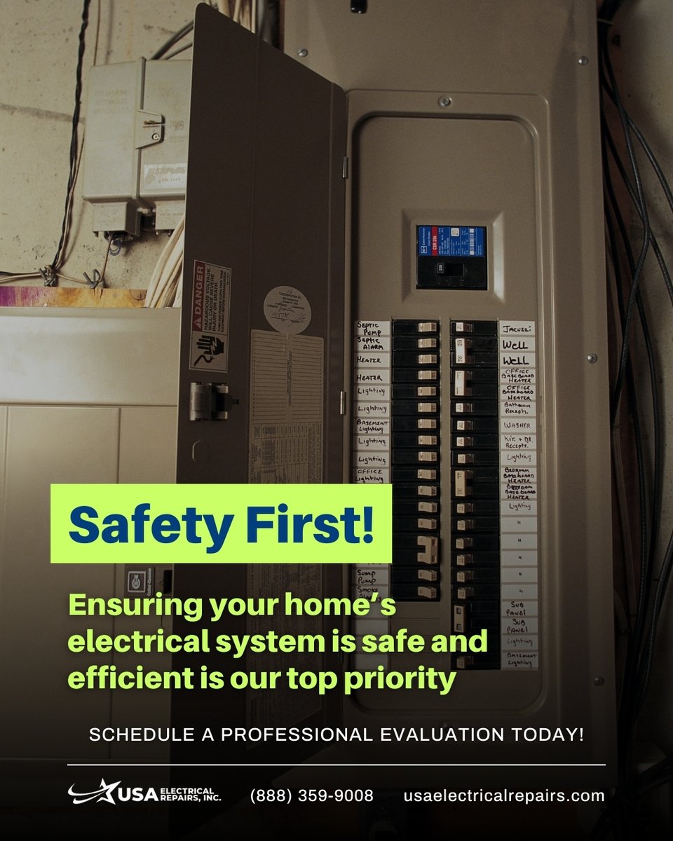 UsaRepair's tweet photo. 🔌 Regular maintenance can prevent hazards and keep your power running smoothly. Need a safety check? Contact us today and let our experts handle it!
⚡️ https://t.co/favaEu6ynJ

#ElectricalSafety #HomeMaintenance #PowerUpSafely https://t.co/hYqD48Fqab