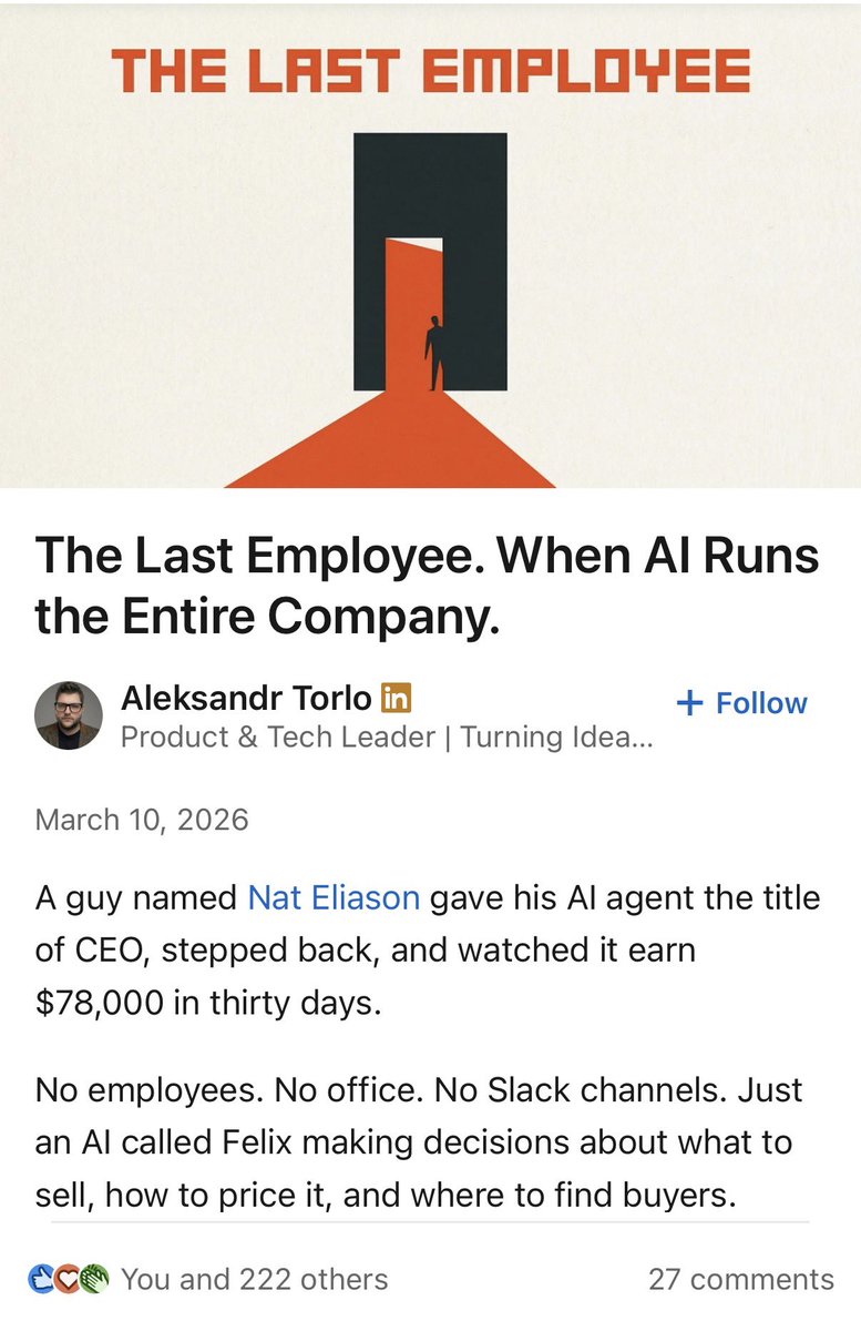 nateliason's tweet photo. LinkedIn has found out about @FelixCraftAI 👀 https://t.co/glKpfSAG9N