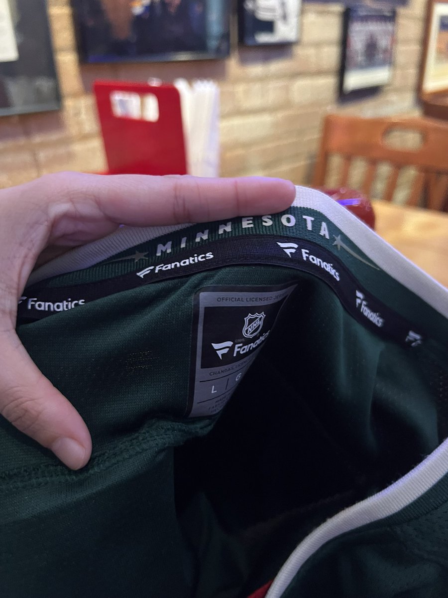 connorge_'s tweet photo. @FanaticsSupport i have a zuccarello jersey and i literally just noticed the number on the arm is backwards uhhhhhh @mnwild @Fanatics https://t.co/FQB2WyPNiF
