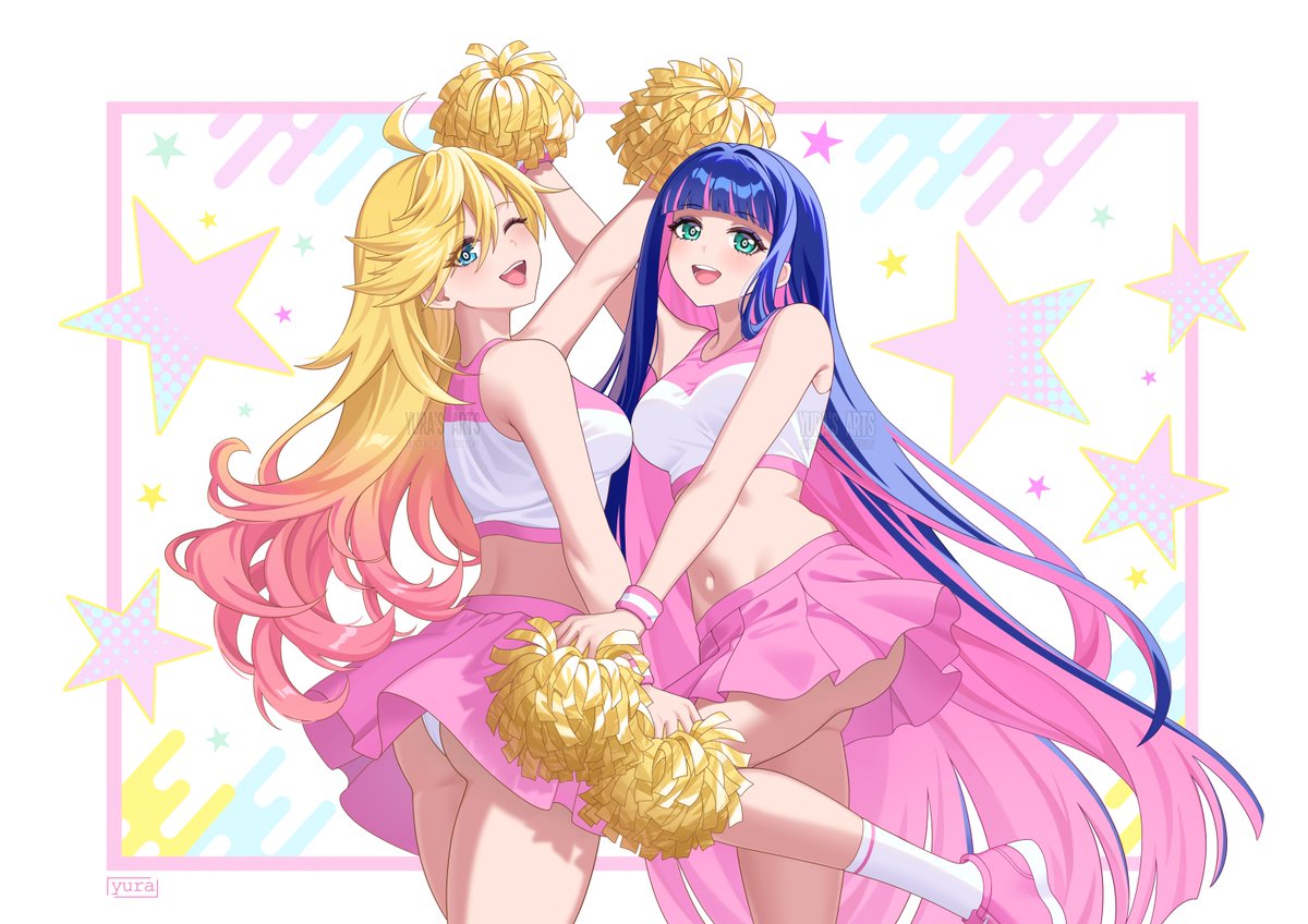 yura_s_arts's tweet photo. Cheerleaders Panty &amp; Stocking

Who would you want to cheer you on? 💗 https://t.co/HoCZtBb5vm