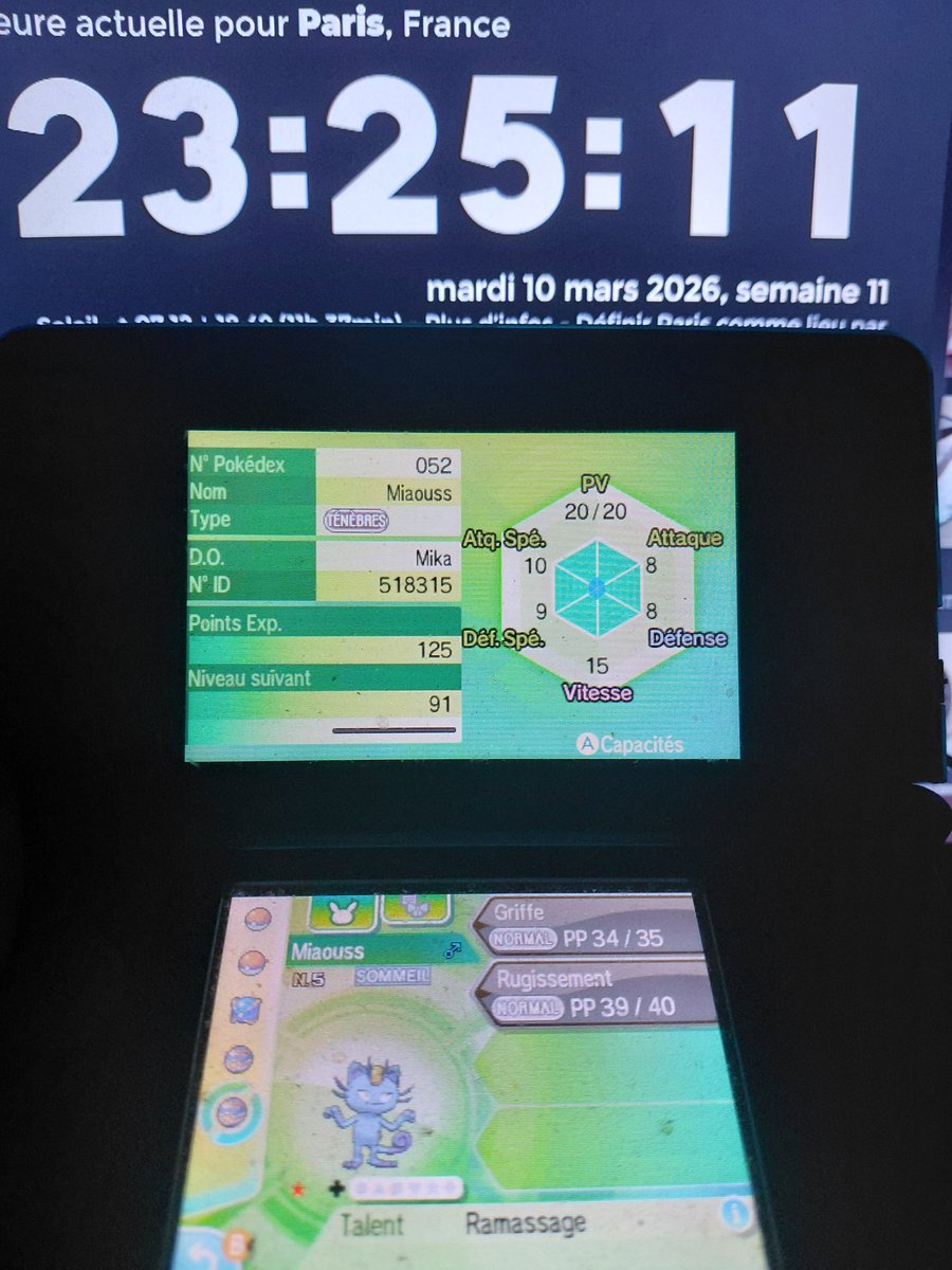 Mika__SH's tweet photo. 178✨️

ALERTE A LA FRAUDE ! Miaouss d’Alola Shiny en Phase 2 de Zorua a l'école de Dresseurs sur Ultra Soleil au bout de seulement 64 rencontres ! C’est fou la diff totale entre mes 2 derniers shinys. Je l’ai deja donc il deviendra un joli Persian d’Alola !! #SHLS14 https://t.co/ggKC5Kf6tQ