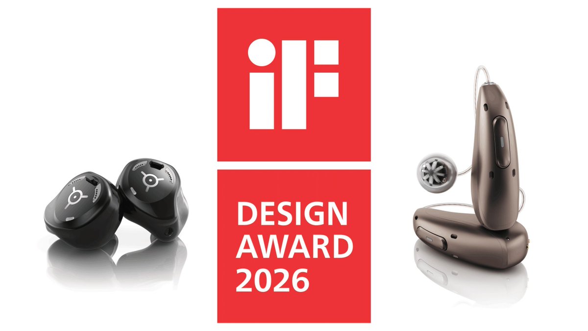 HearingReview's tweet image. Phonak Infinio Ultra Sphere and Virto R Infinio Win 2026 iF Design Award
buff.ly/0PoWB2j 
#Phonak #AudPeeps #HearingAids