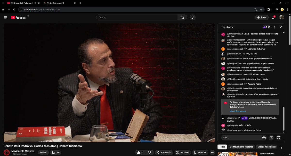 🚨 URGENTE: Raúl Padró está FINIQUITANDO a Carlos Maslatón EN VIVO en su debate sobre Teología y sionismo.

Maslatón está pasando MUCHA vergüenza intelectual. 
Preparen una generosa porción de pochoclos 🍿 y vayan a verlo al canal de <a href="/La_Mazorca_1/">Movimiento La Mazorca</a>. 

youtube.com/watch?v=JiPmH9…